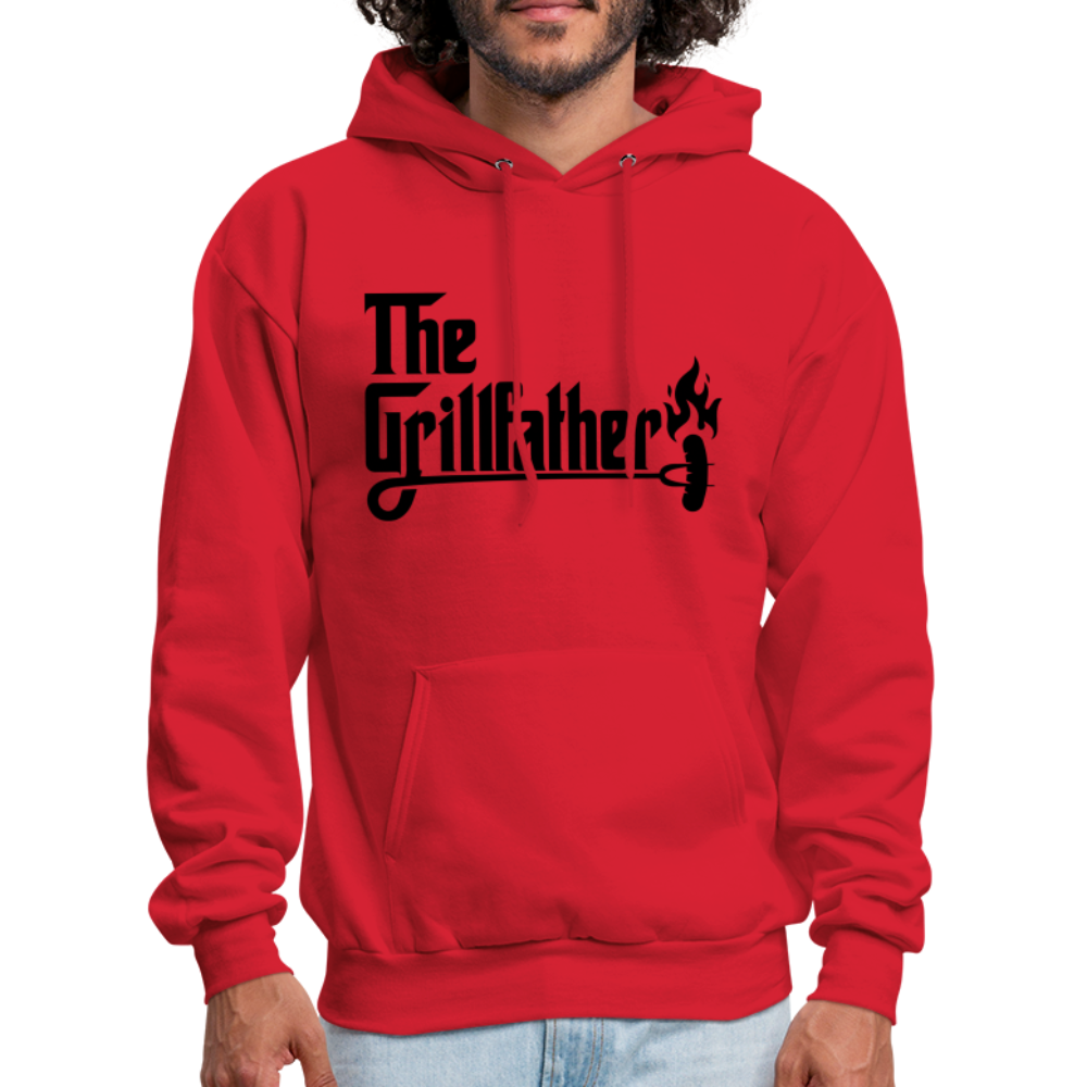 The Grillfather Hoodie (BBQ Dad Gilling) - red