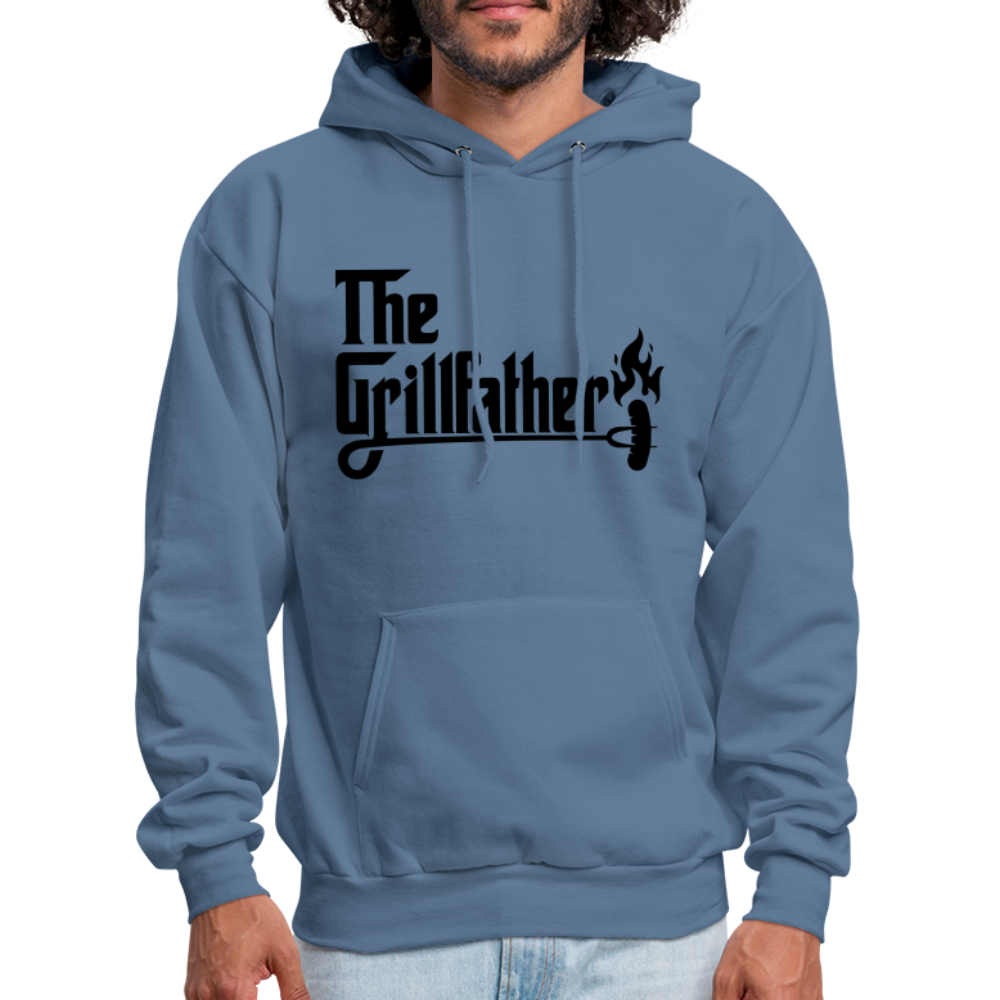 The Grillfather Hoodie (BBQ Dad Gilling) - denim blue