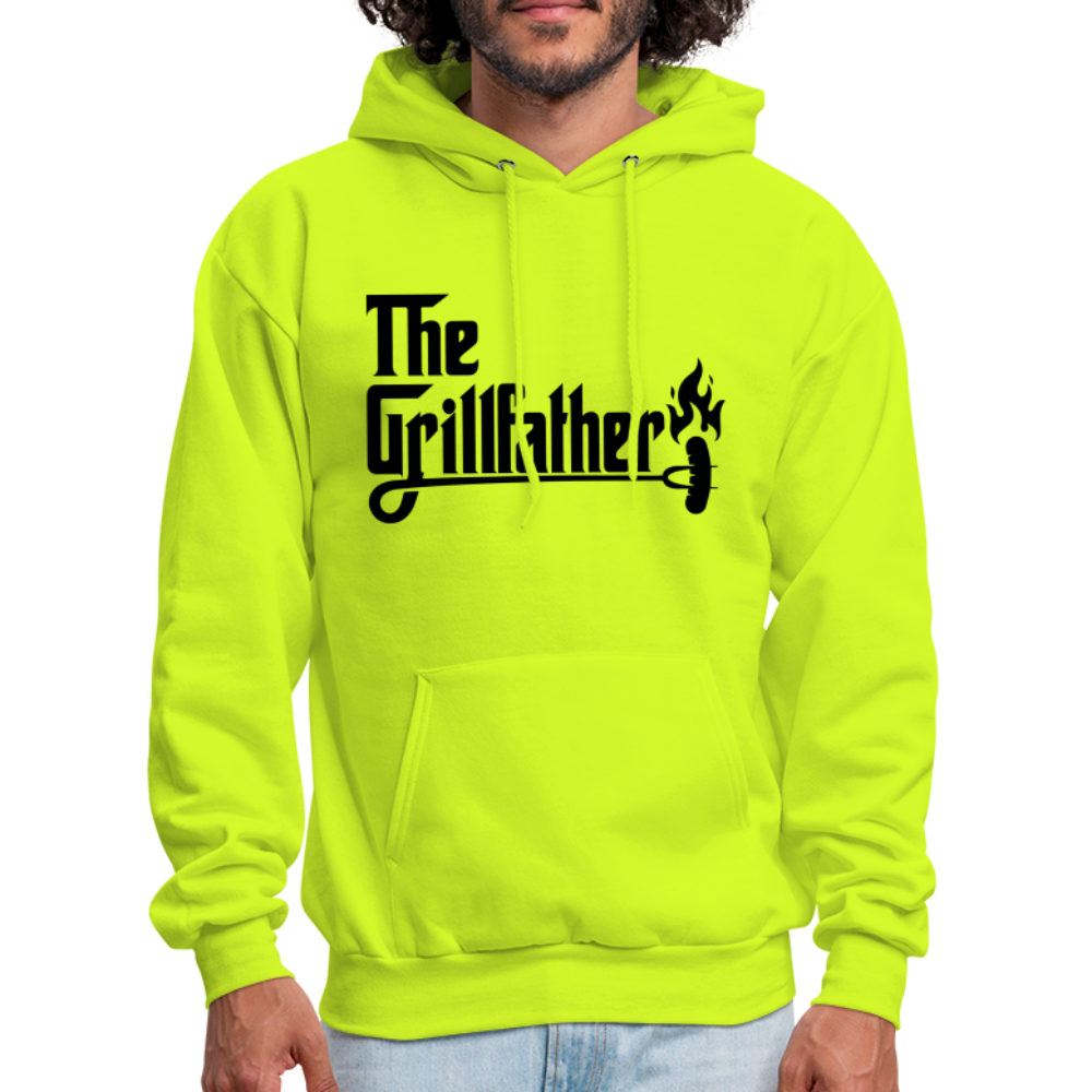 The Grillfather Hoodie (BBQ Dad Gilling) - safety green