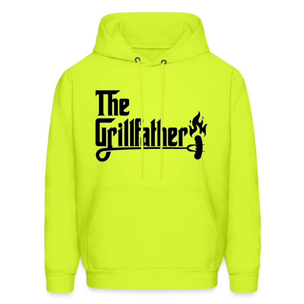 The Grillfather Hoodie (BBQ Dad Gilling) - safety green