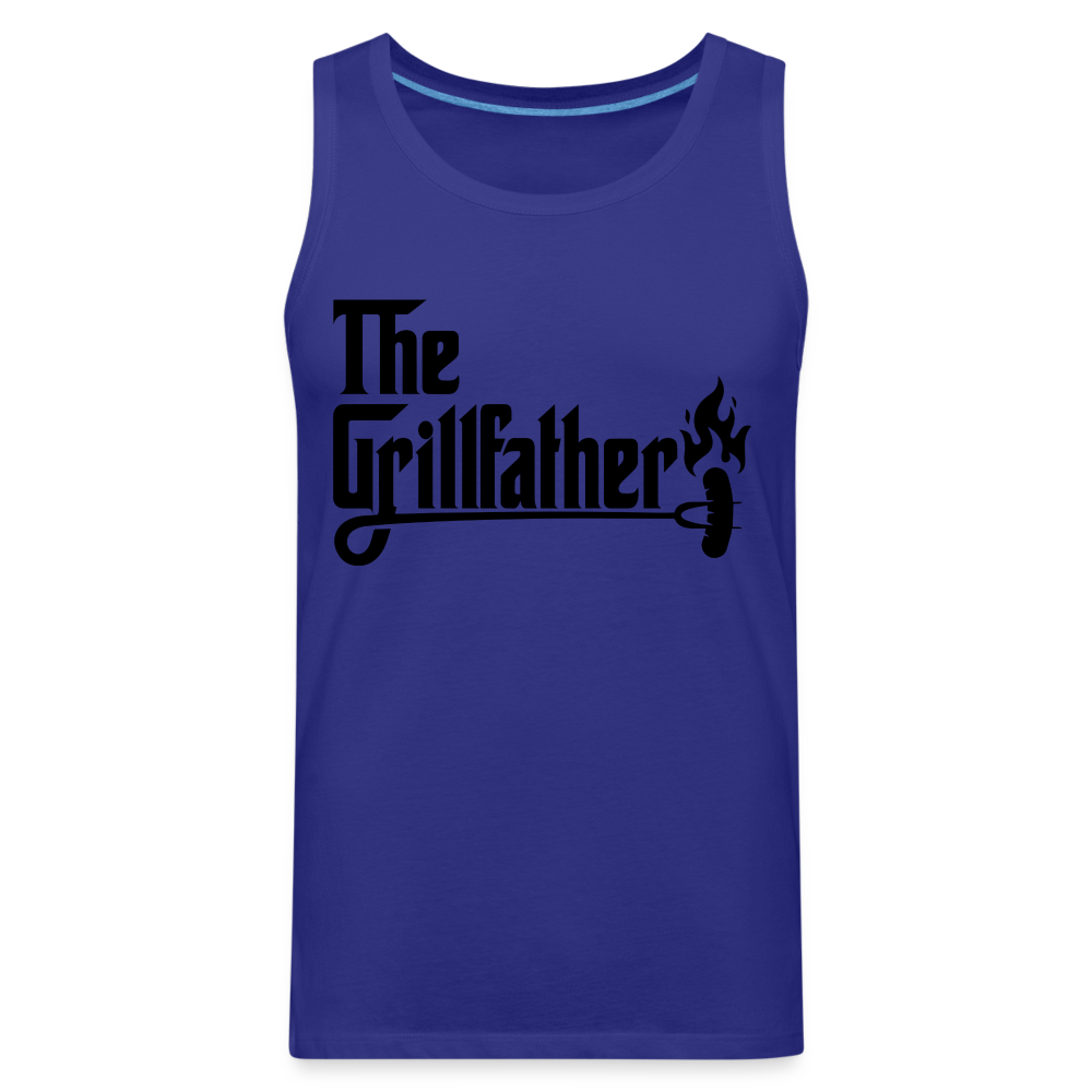 The Grillfather Men’s Premium Tank Top (BBQ Dad Gilling) - royal blue