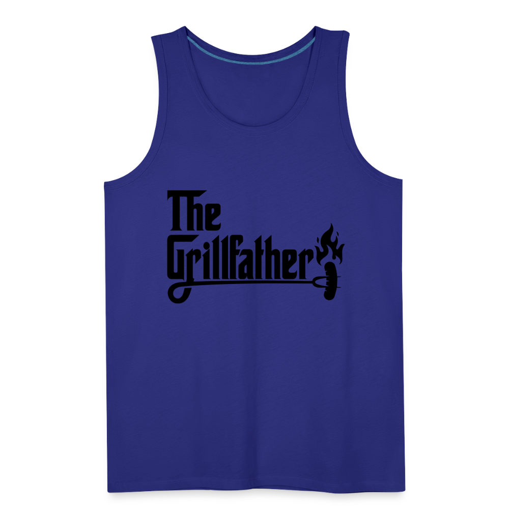 The Grillfather Men’s Premium Tank Top (BBQ Dad Gilling) - royal blue