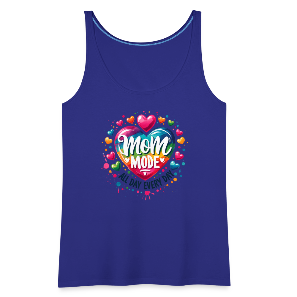 Mom Mode Women’s Premium Tank Top (All Day Every Day) - royal blue