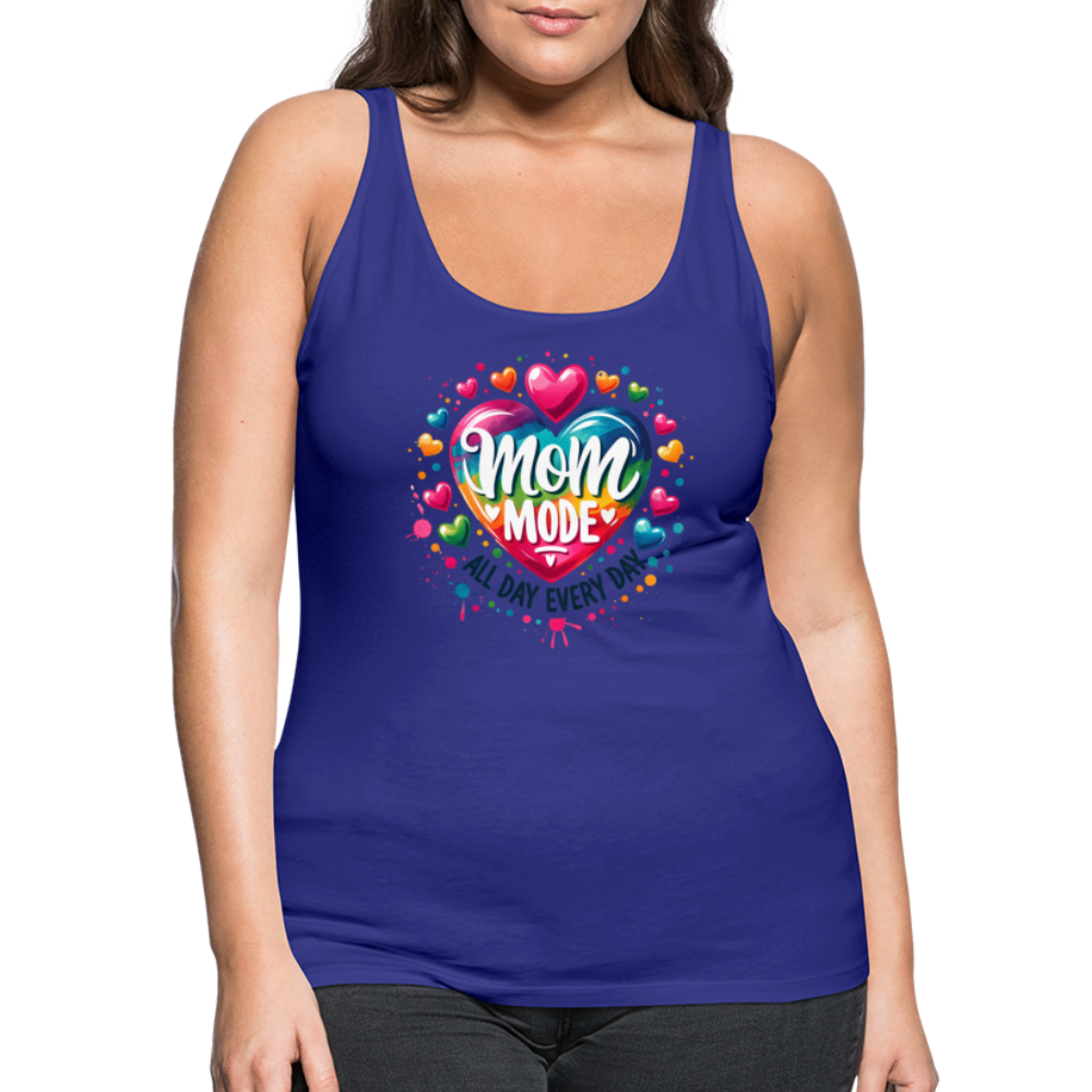 Mom Mode Women’s Premium Tank Top (All Day Every Day) - royal blue