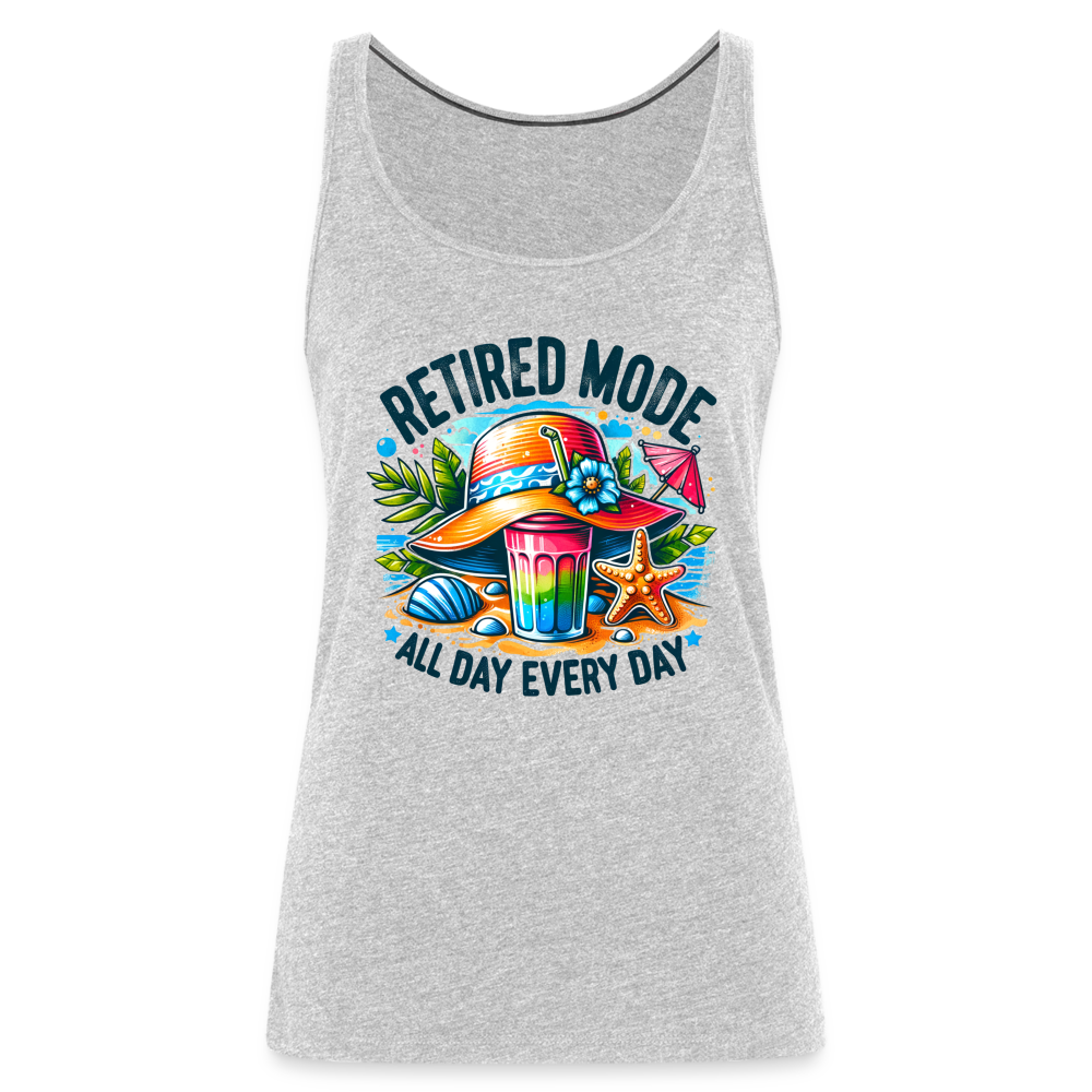 Retired Mode Women’s Premium Tank Top - heather gray