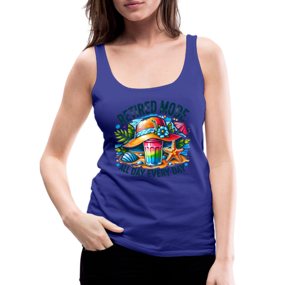 Retired Mode Women’s Premium Tank Top - royal blue