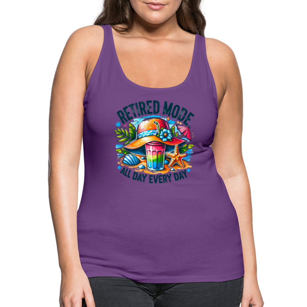 Retired Mode Women’s Premium Tank Top - purple