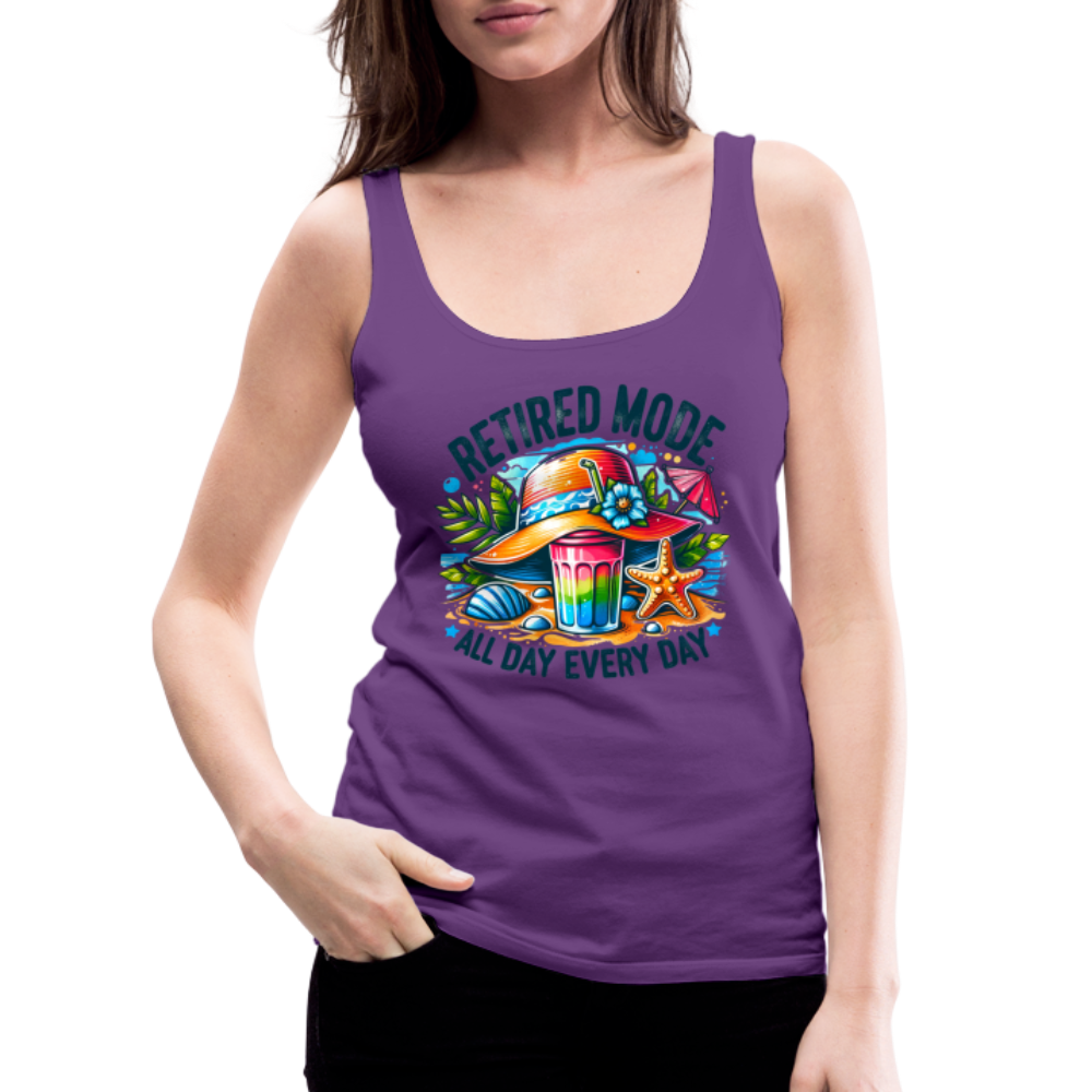 Retired Mode Women’s Premium Tank Top - purple