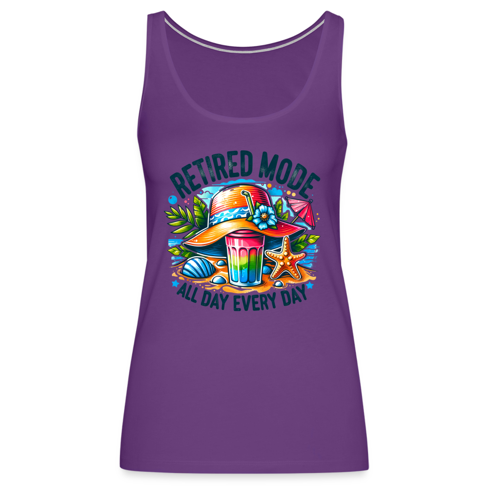 Retired Mode Women’s Premium Tank Top - purple