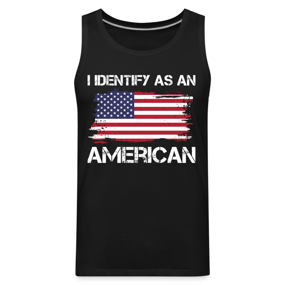 I Identify as an American Men’s Premium Tank Top - black