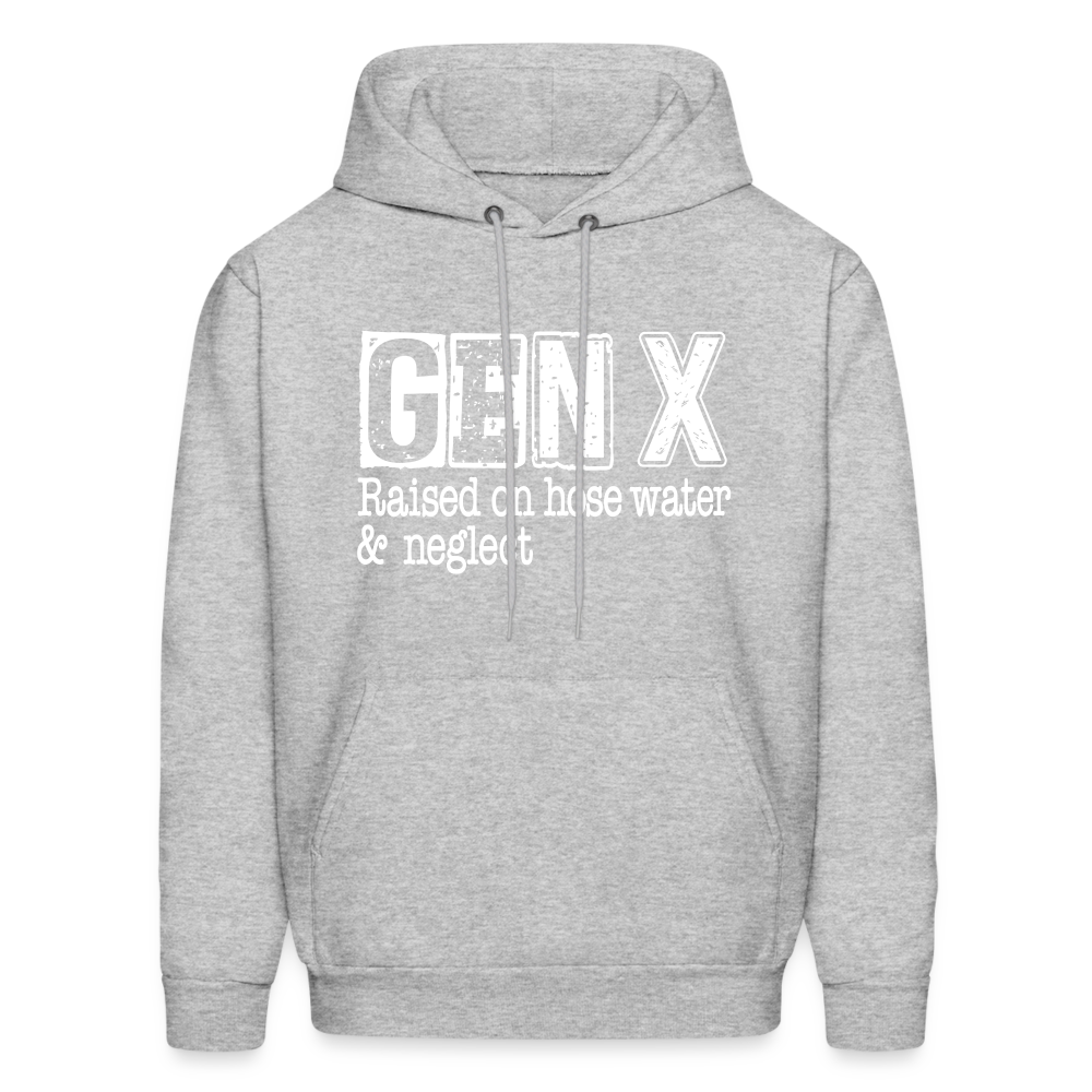 GEN X (Raised on hose water & neglect) Hoodie - heather gray