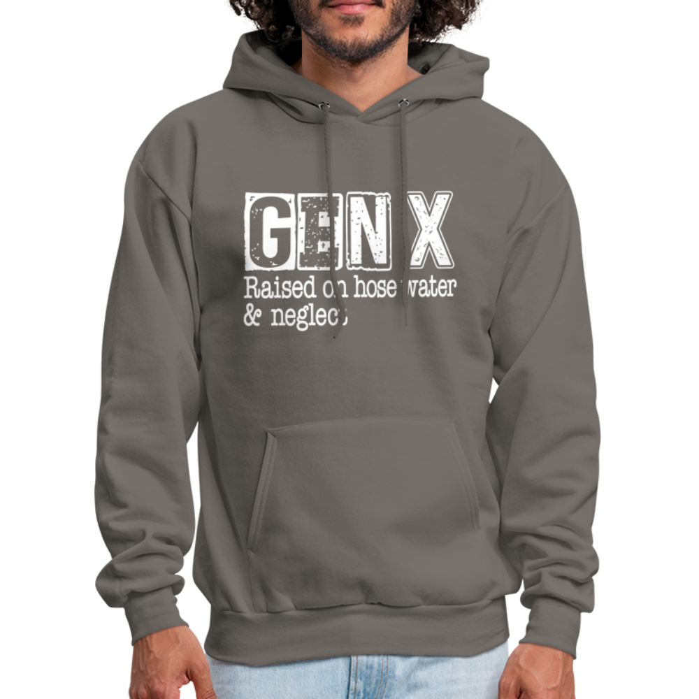 GEN X (Raised on hose water & neglect) Hoodie - asphalt gray