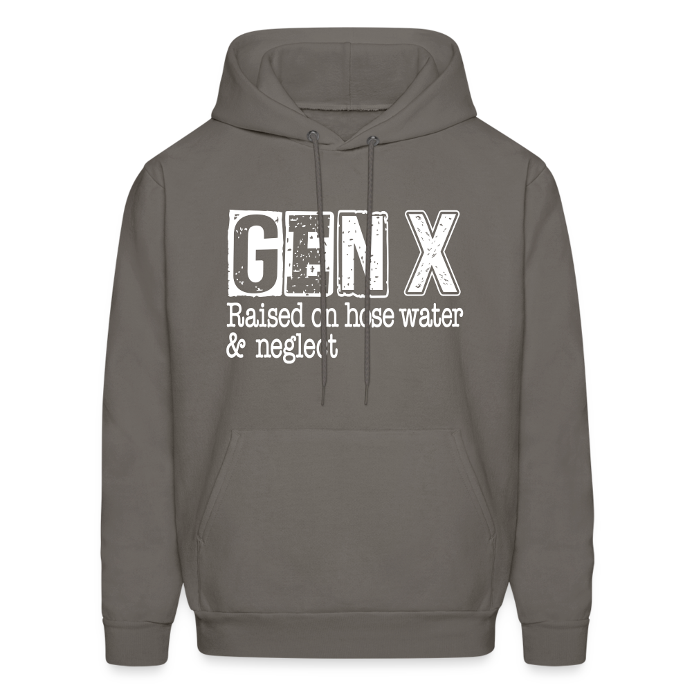 GEN X (Raised on hose water & neglect) Hoodie - asphalt gray