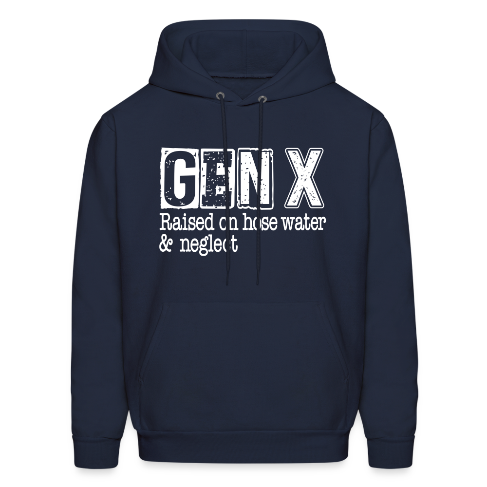 GEN X (Raised on hose water & neglect) Hoodie - navy