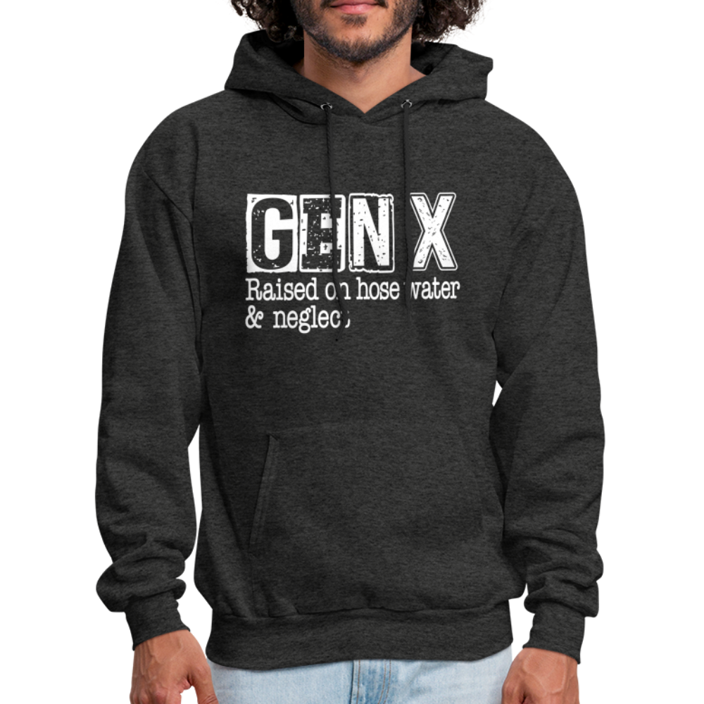 GEN X (Raised on hose water & neglect) Hoodie - charcoal grey