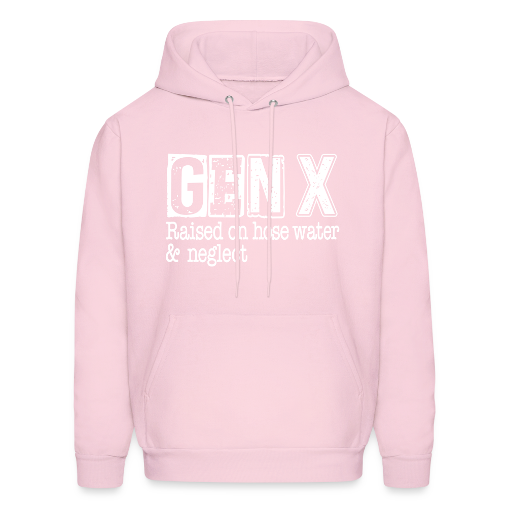 GEN X (Raised on hose water & neglect) Hoodie - pale pink