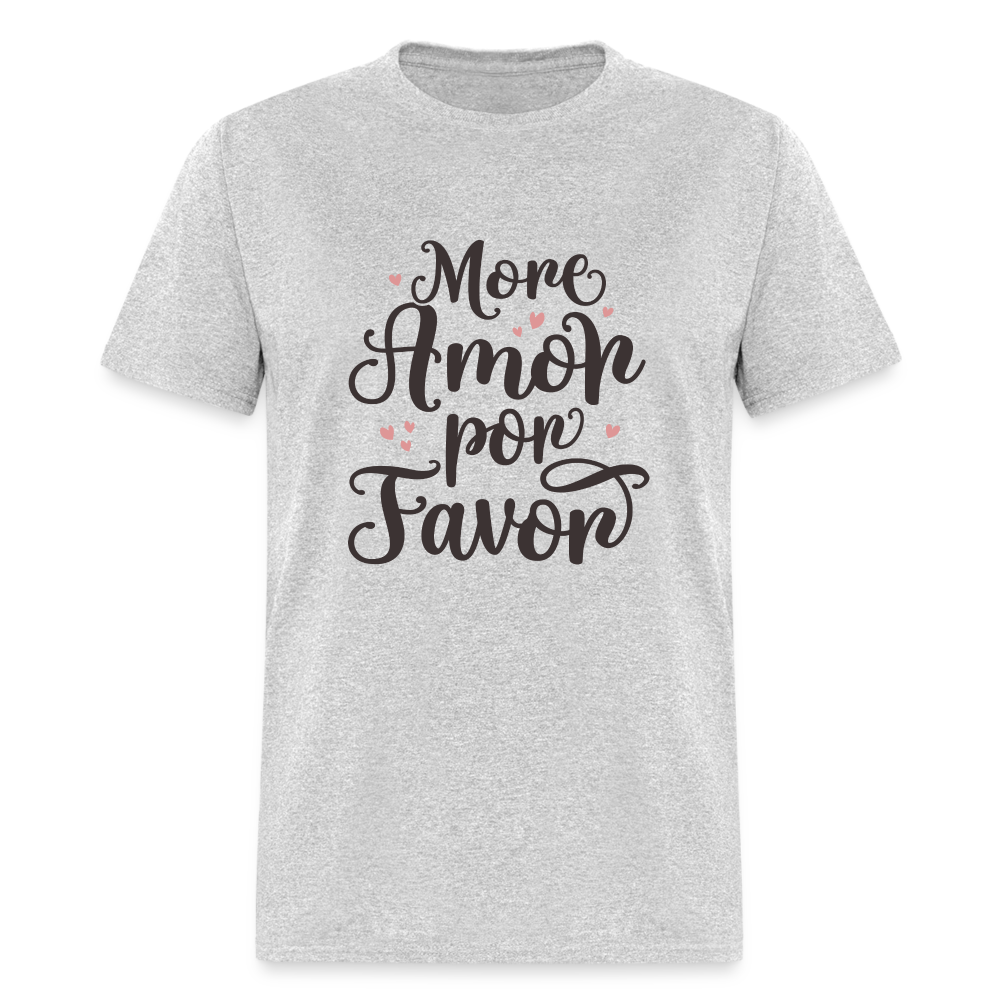 More Amor Por Favor T-Shirt - heather gray