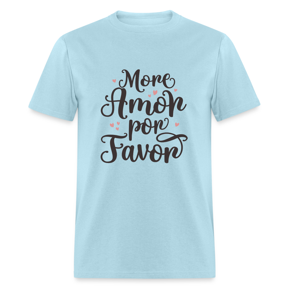 More Amor Por Favor T-Shirt - powder blue