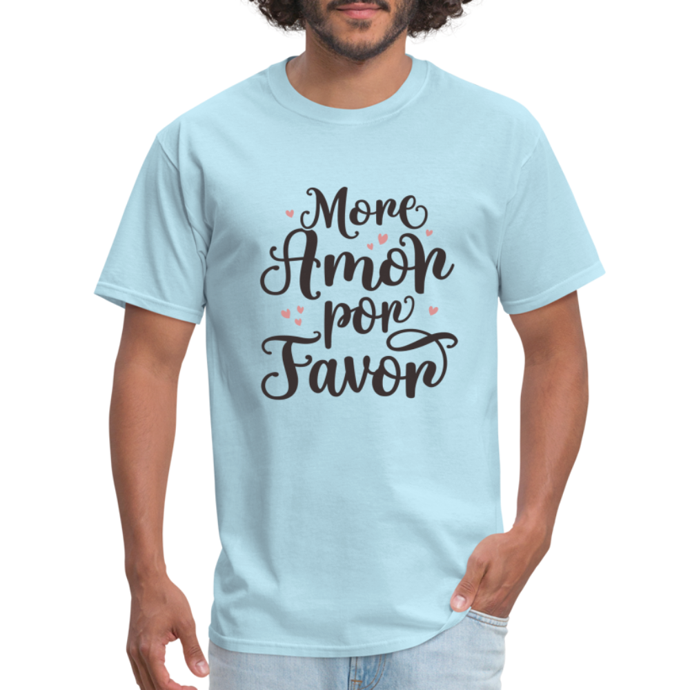 More Amor Por Favor T-Shirt - powder blue