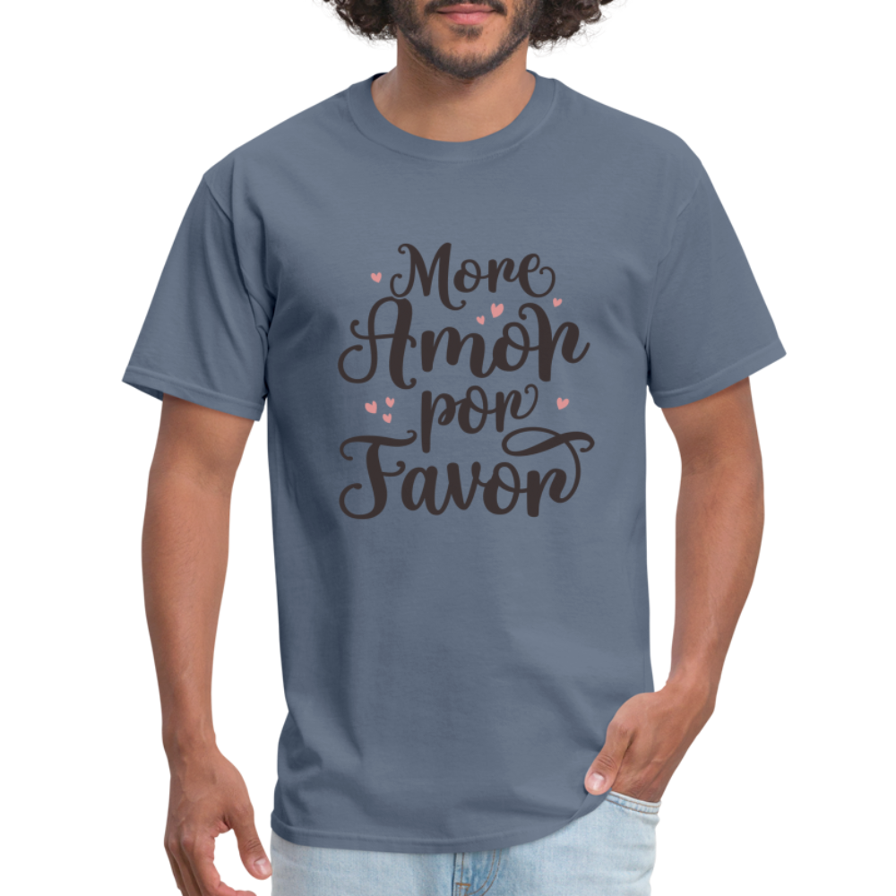 More Amor Por Favor T-Shirt - denim