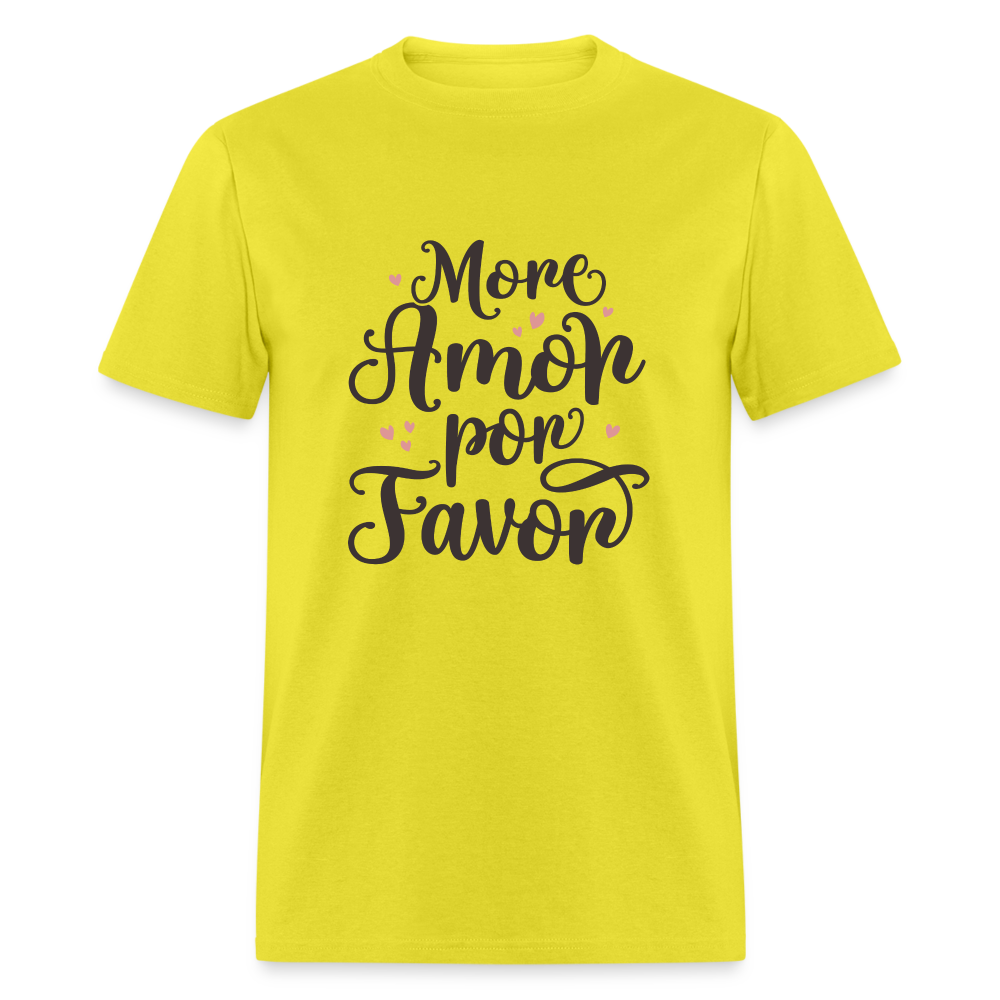 More Amor Por Favor T-Shirt - yellow