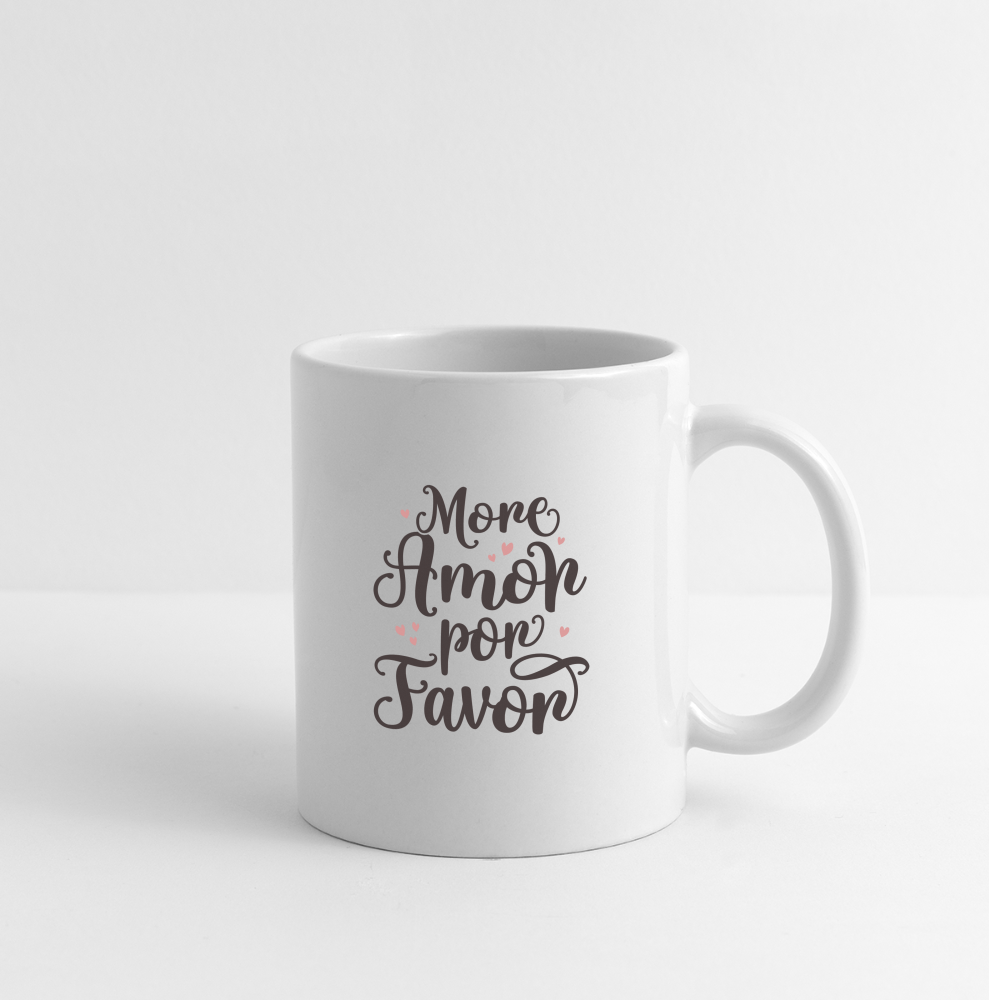 More Amor Por Favor Coffee Mug - white