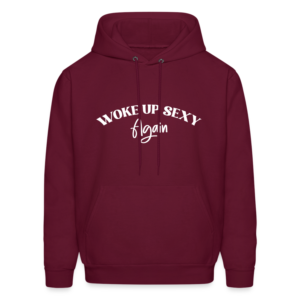 Woke Up Sexy Again Hoodie - burgundy