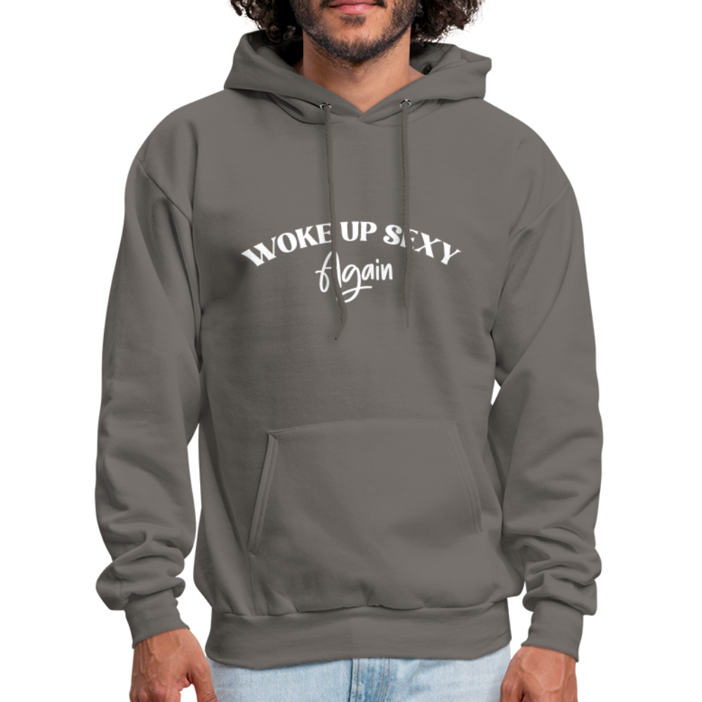 Woke Up Sexy Again Hoodie - asphalt gray