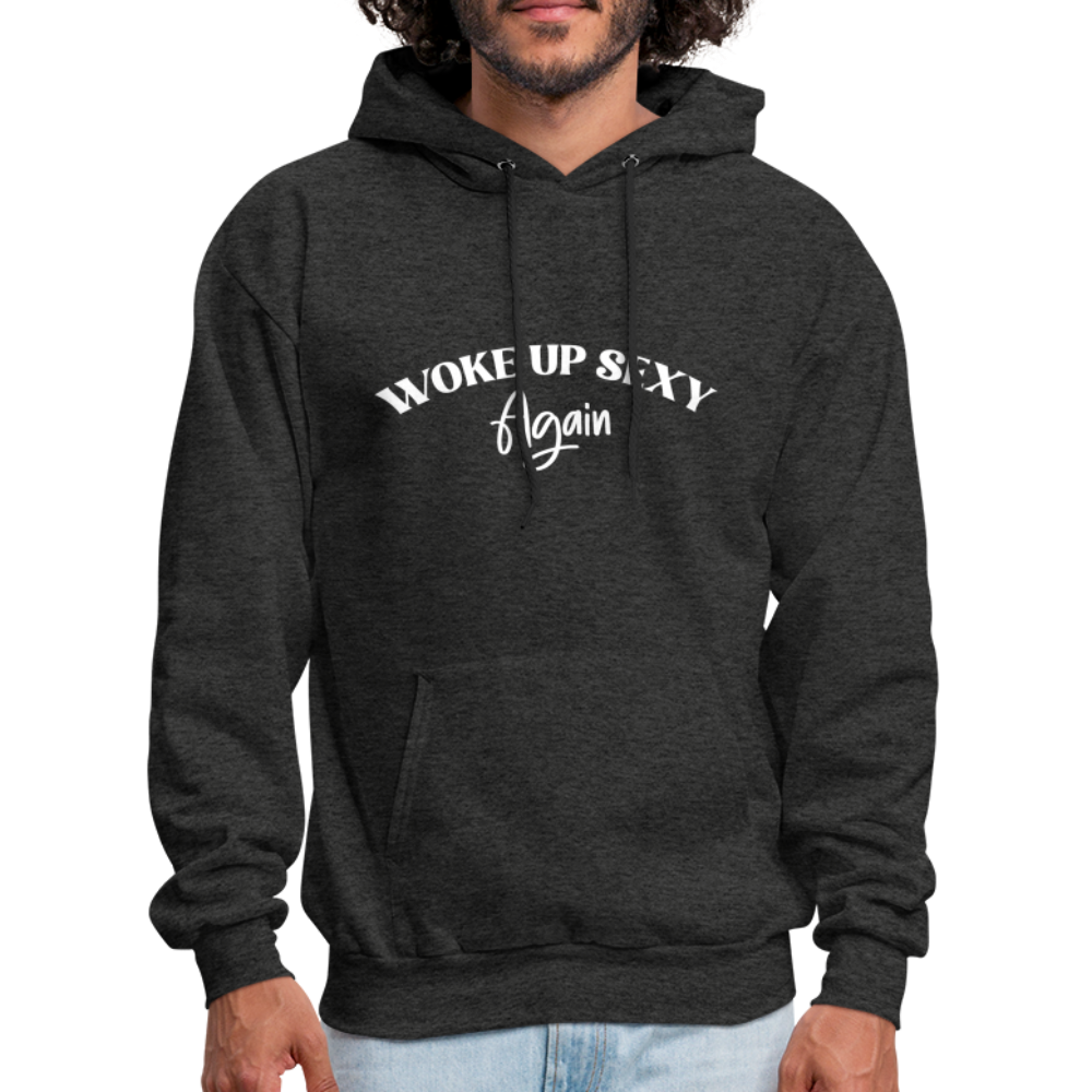 Woke Up Sexy Again Hoodie - charcoal grey