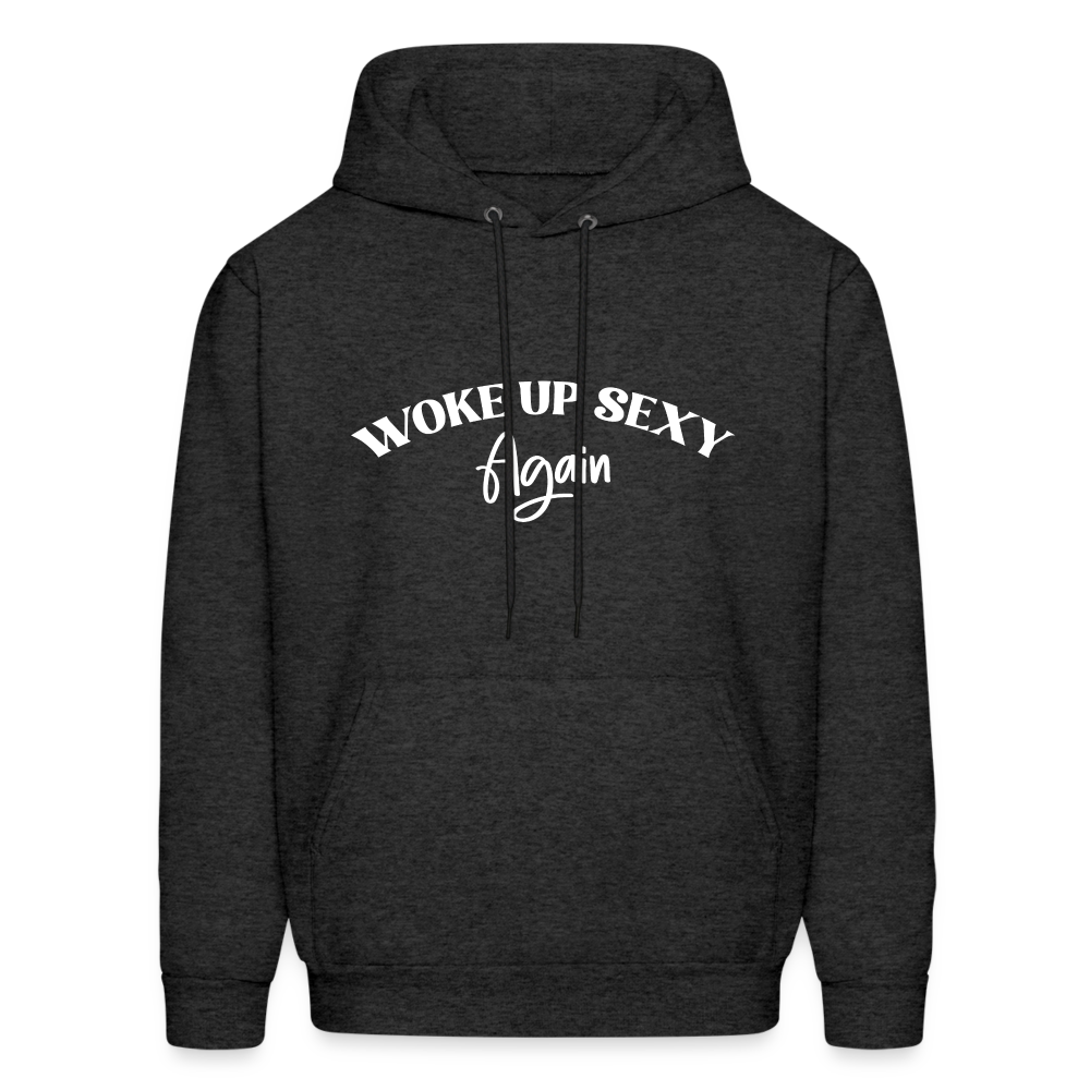 Woke Up Sexy Again Hoodie - charcoal grey