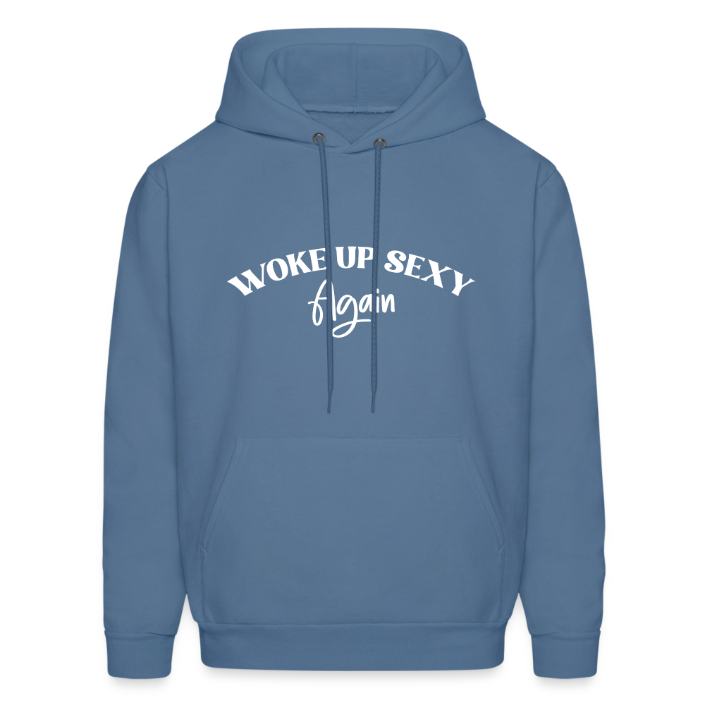 Woke Up Sexy Again Hoodie - denim blue