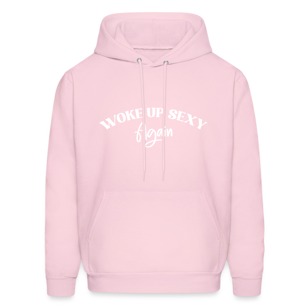 Woke Up Sexy Again Hoodie - pale pink