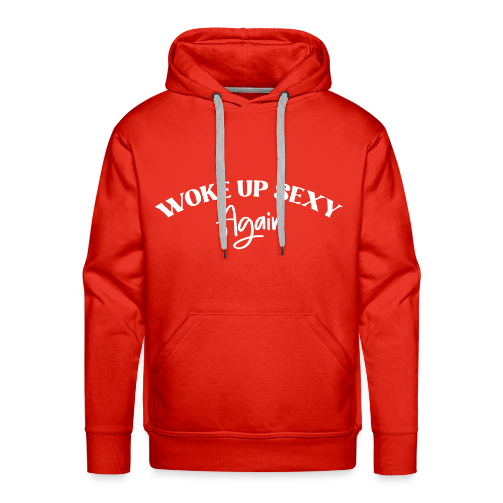 Woke Up Sexy Again Men’s Premium Hoodie - red