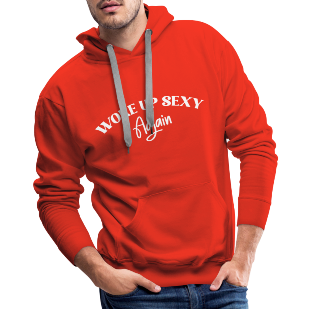 Woke Up Sexy Again Men’s Premium Hoodie - red