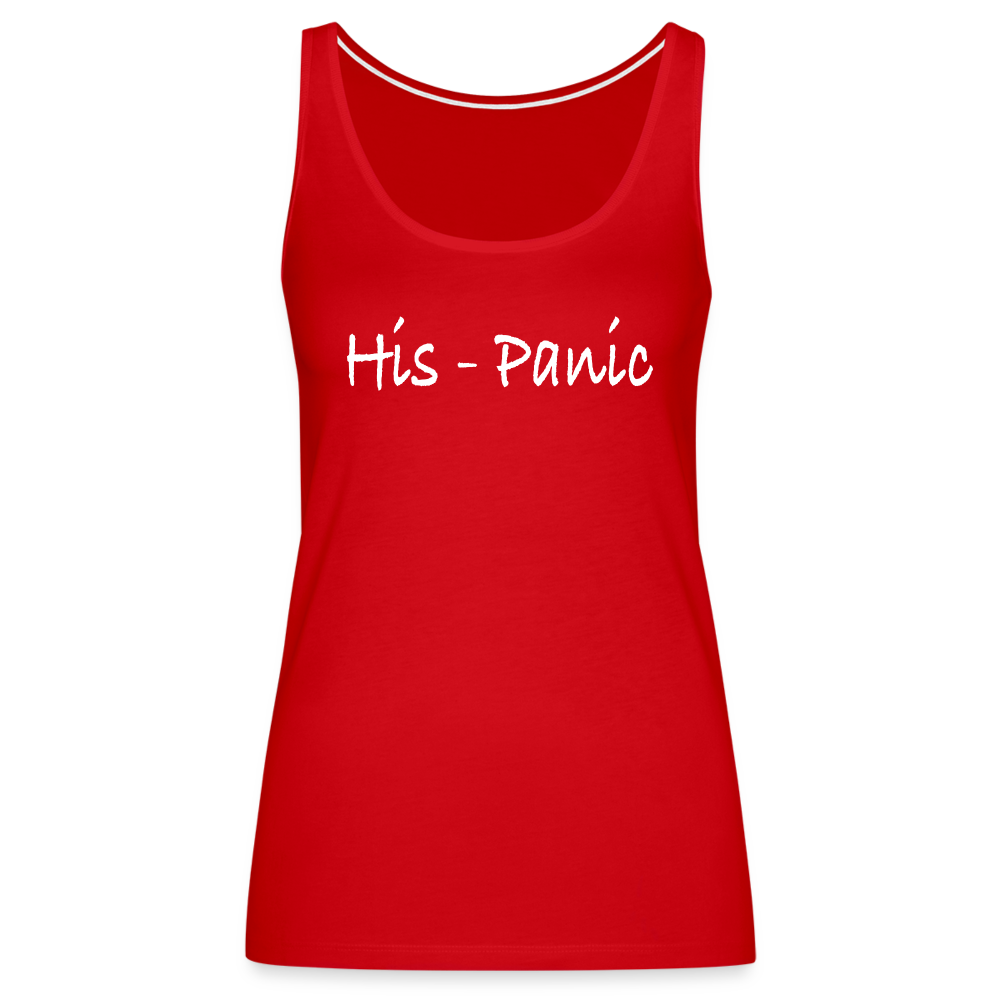 His-Panic Women’s Premium Tank Top (HisPanic Women) - red