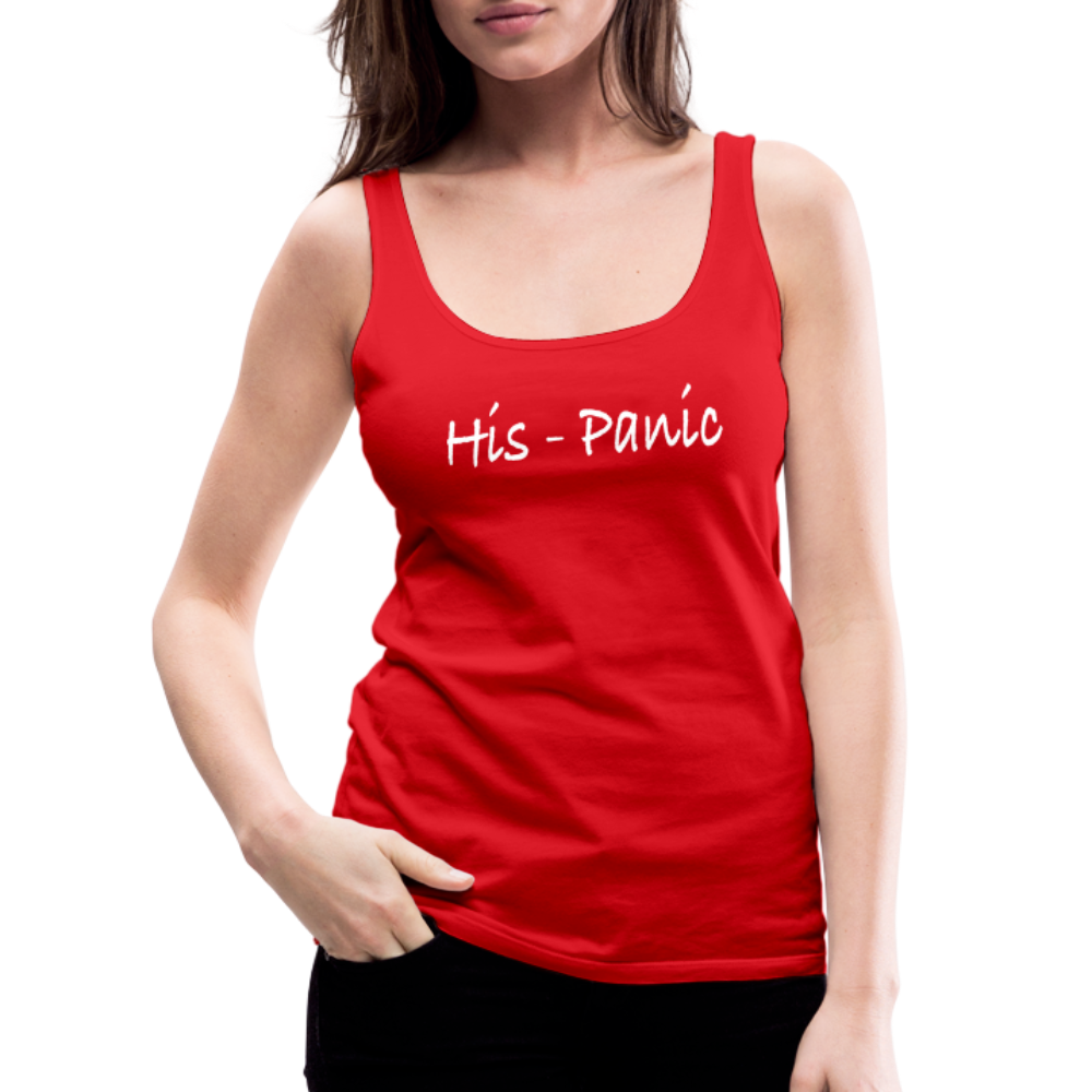 His-Panic Women’s Premium Tank Top (HisPanic Women) - red