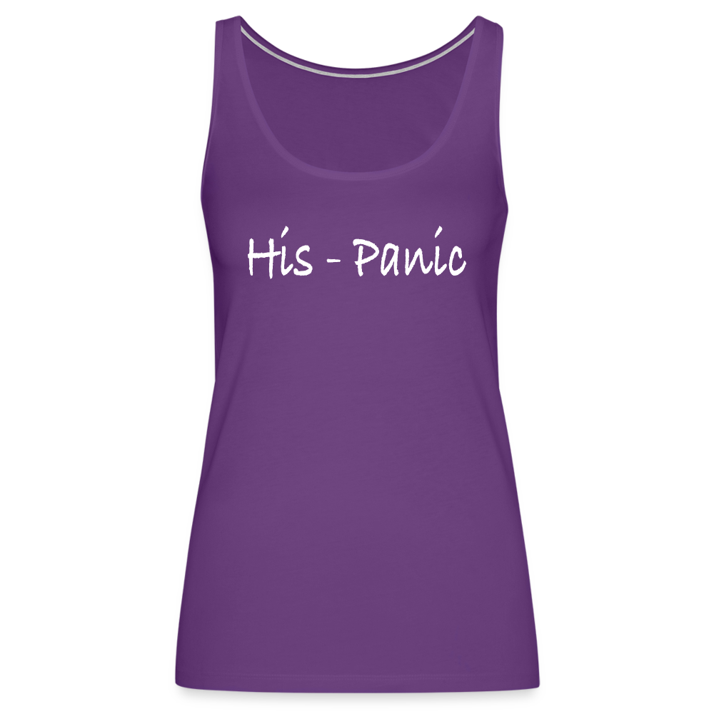 His-Panic Women’s Premium Tank Top (HisPanic Women) - purple