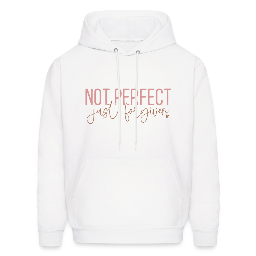 Not Perfect Just Forgiven Hoodie - white