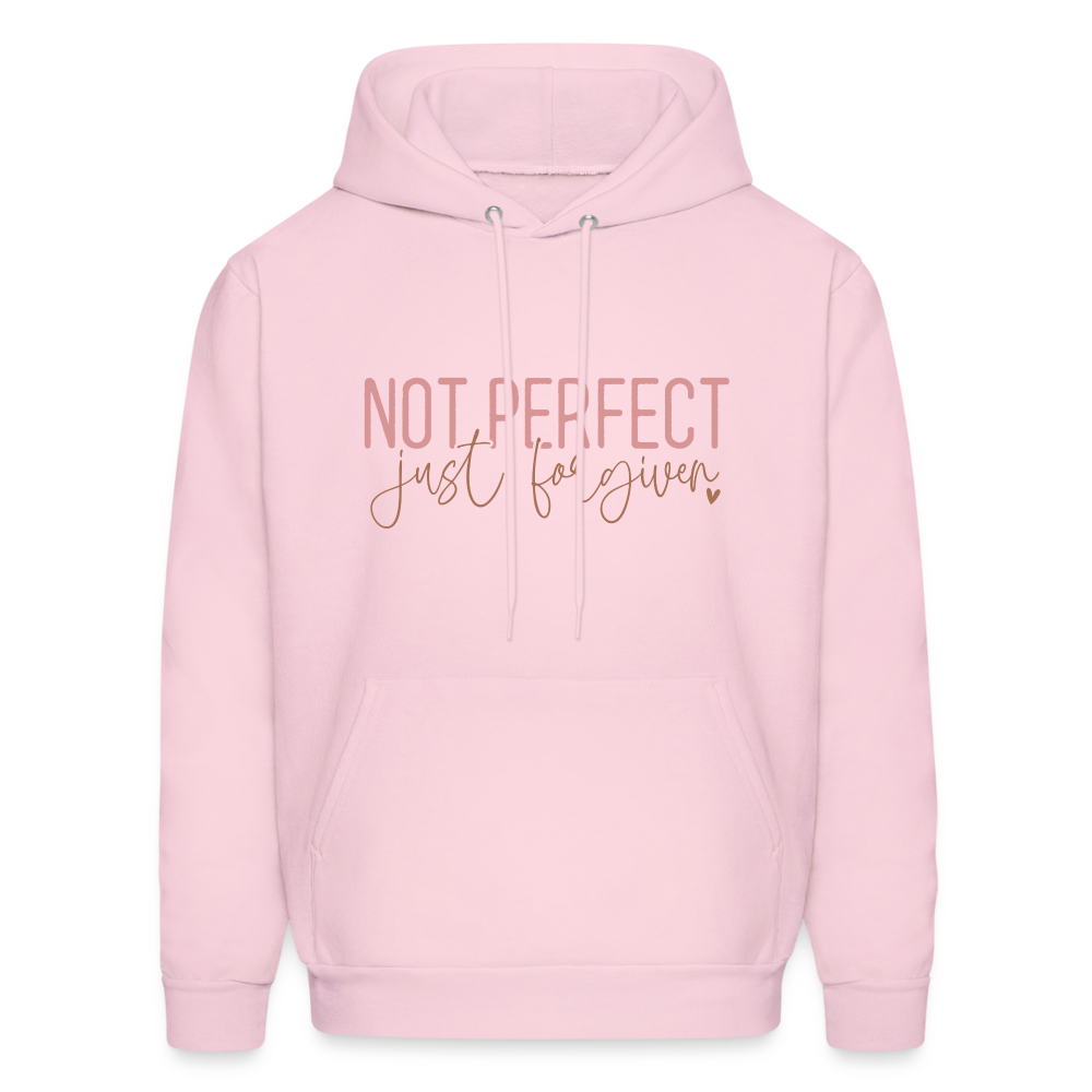 Not Perfect Just Forgiven Hoodie - pale pink