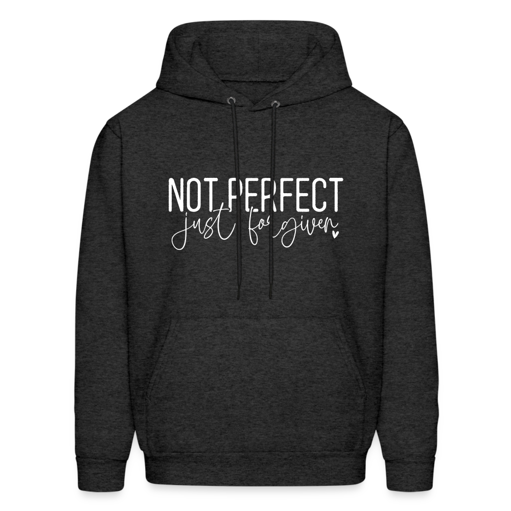 Not Perfect Just Forgiven Hoodie - charcoal grey