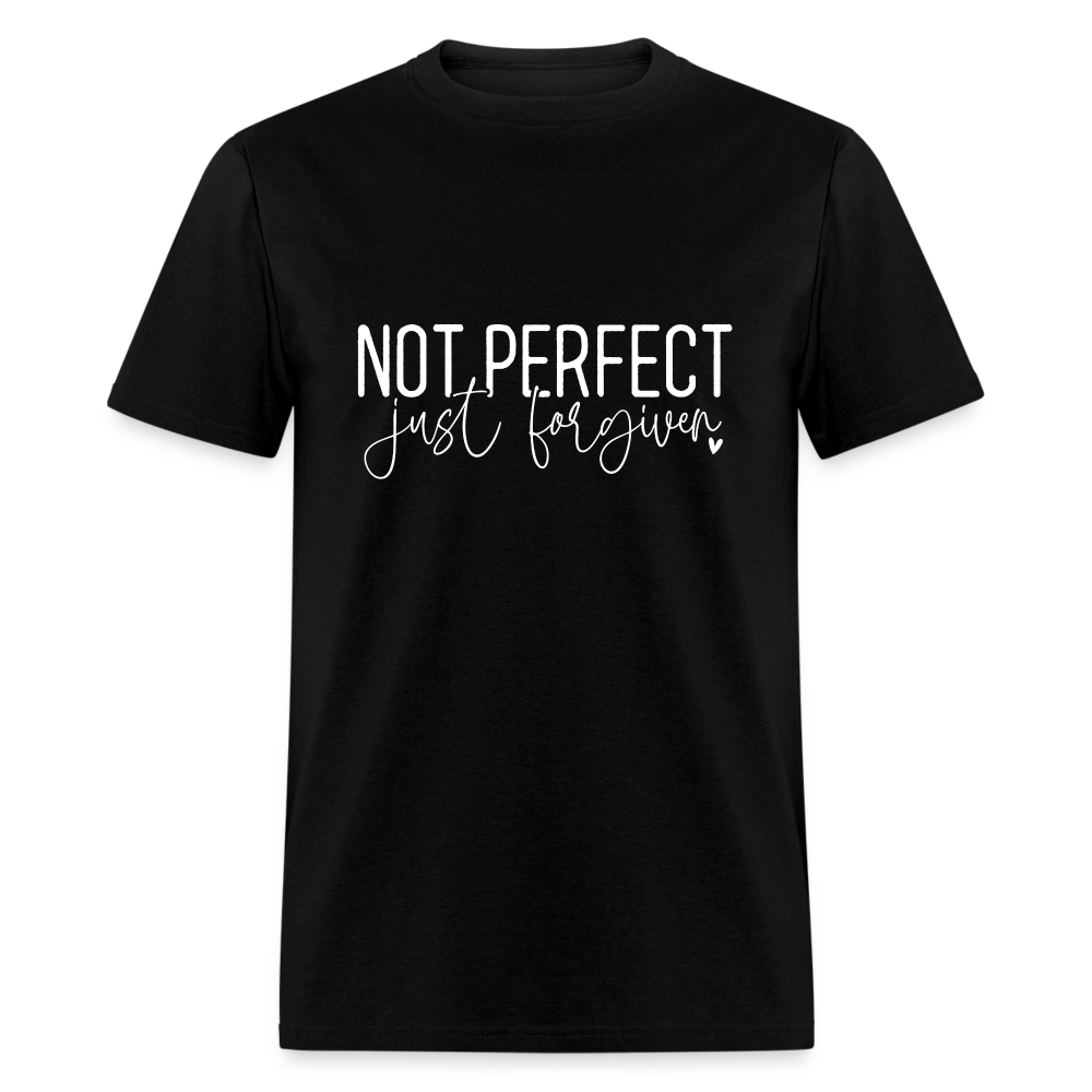 Not Perfect Just Forgiven T-Shirt - black