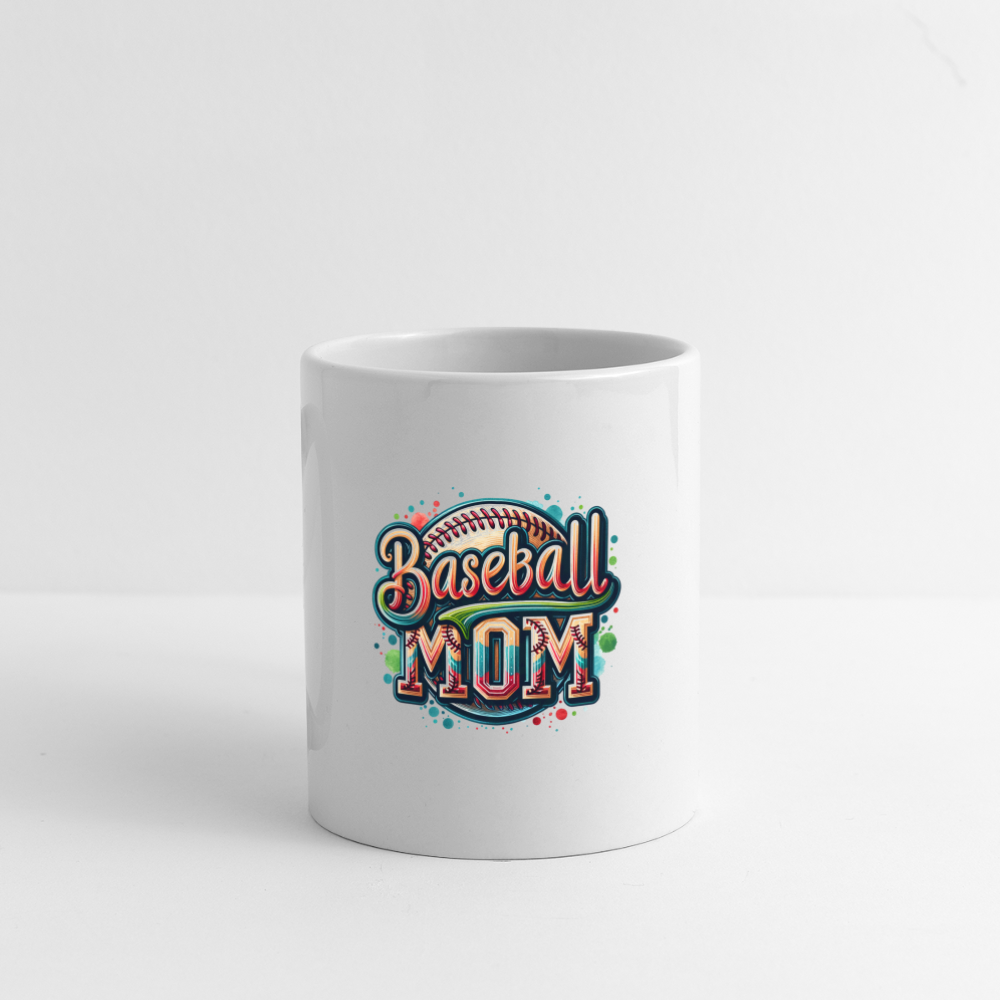 Baseball Mom Coffee Mug - white