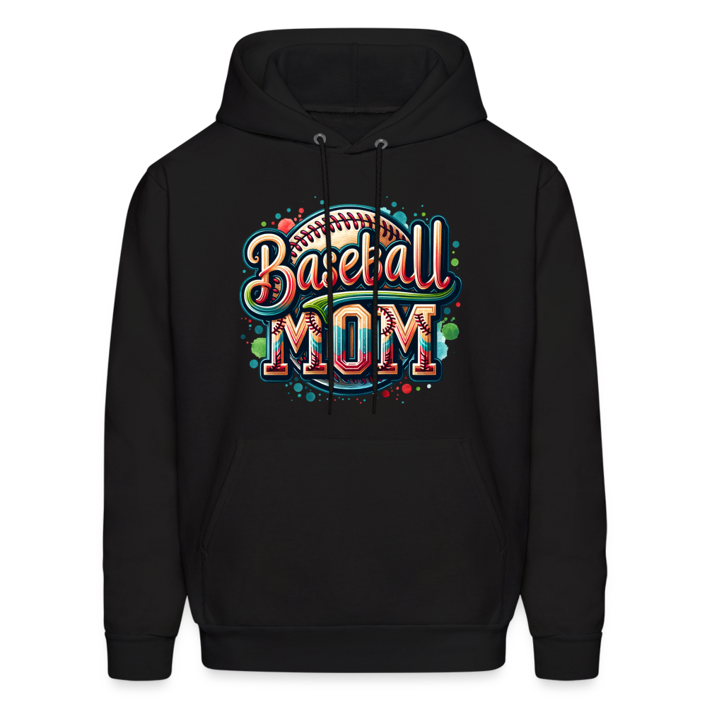 Baseball Mom Hoodie - black