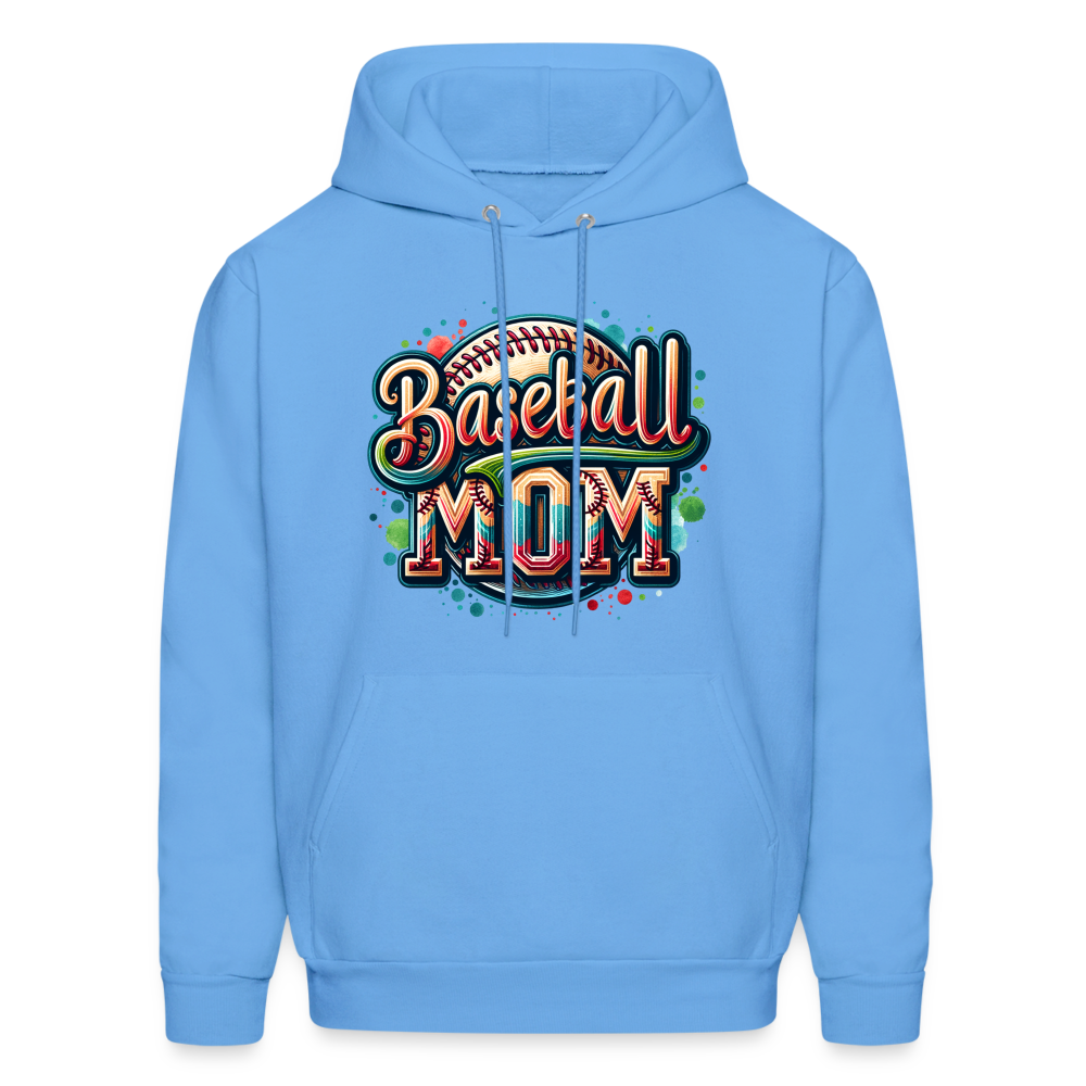 Baseball Mom Hoodie - carolina blue