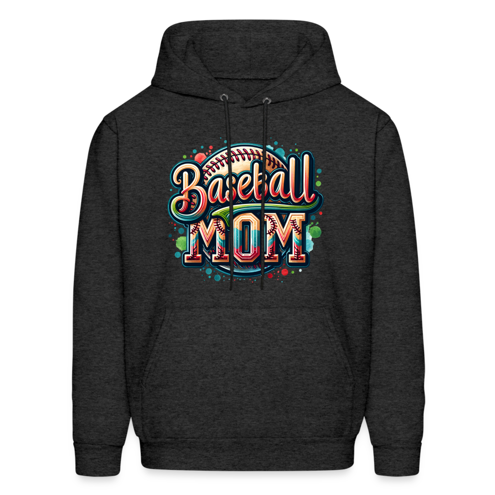 Baseball Mom Hoodie - charcoal grey