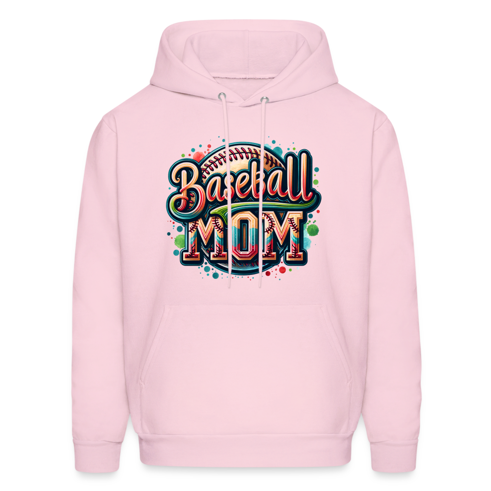 Baseball Mom Hoodie - pale pink