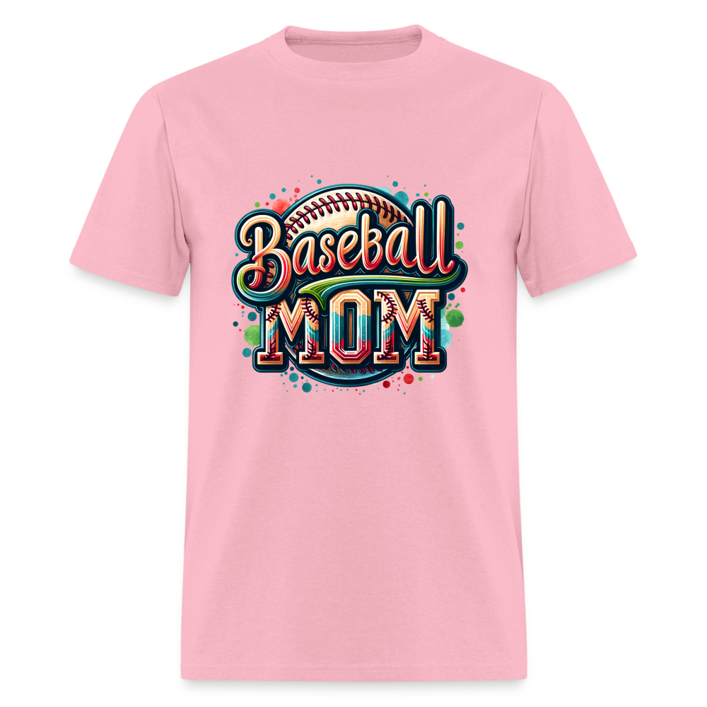 Baseball Mom T-Shirt - pink