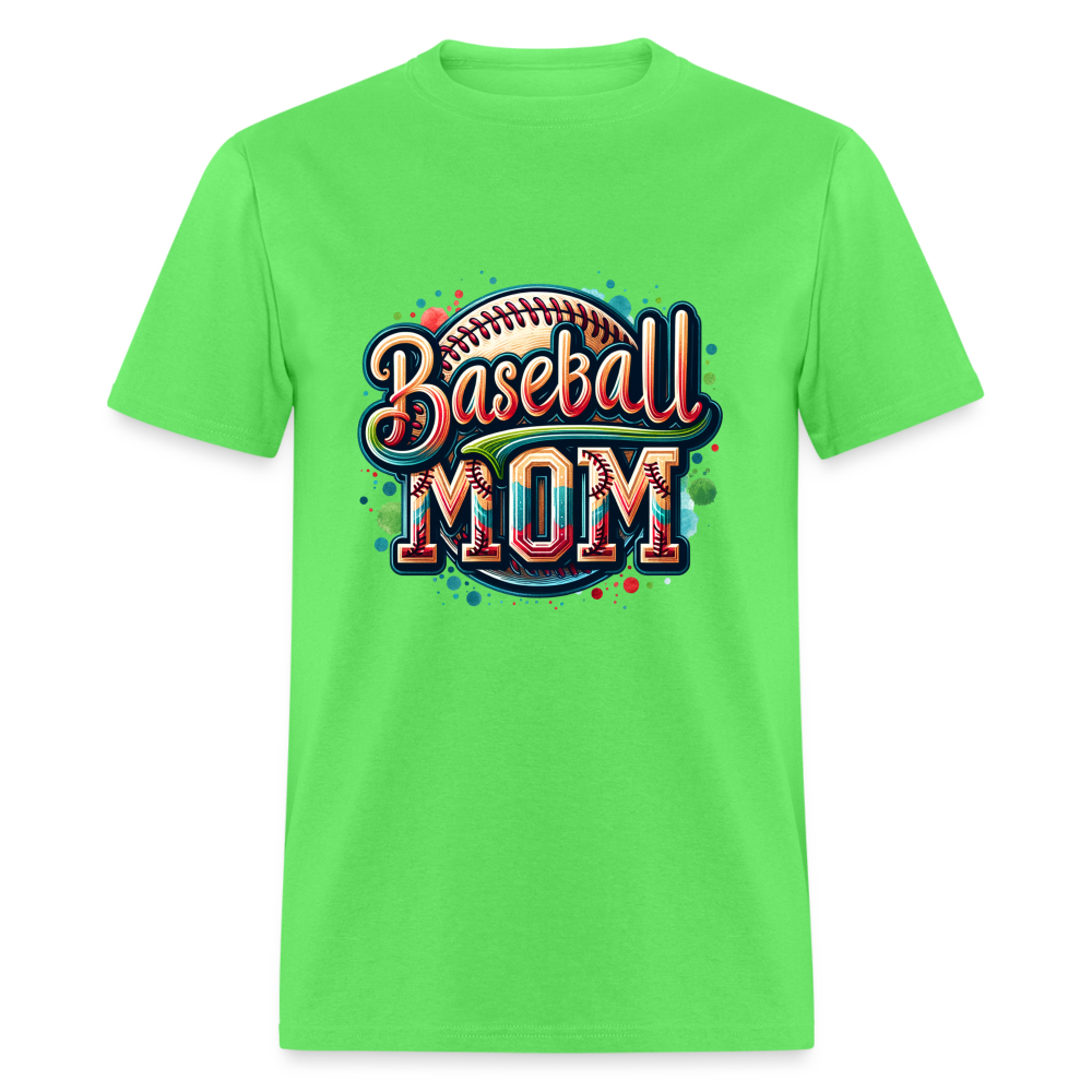 Baseball Mom T-Shirt - kiwi