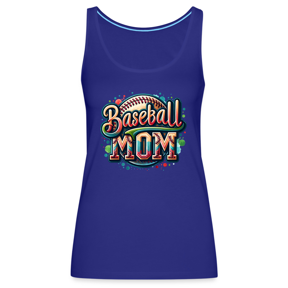 Baseball Mom Premium Tank Top - royal blue