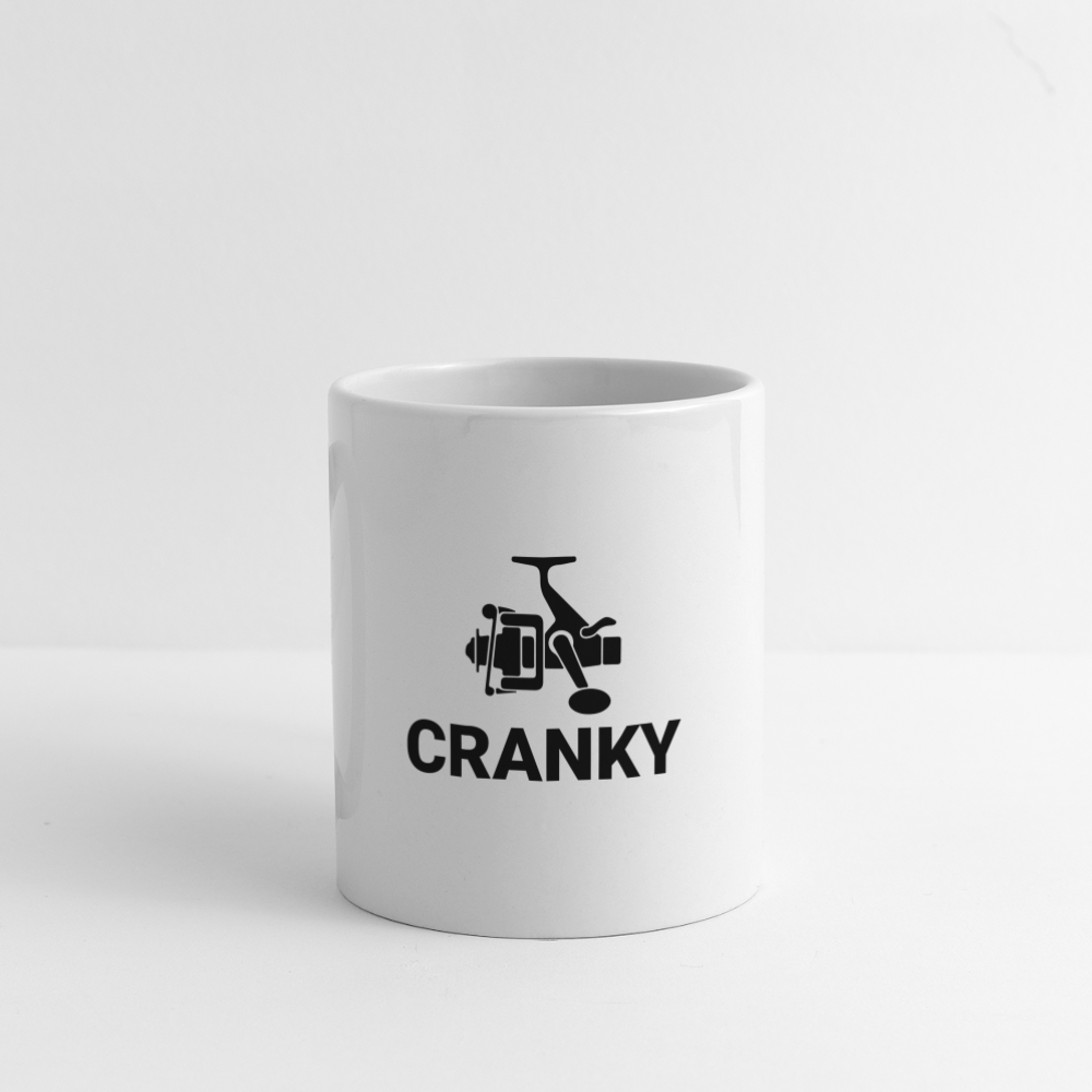 Cranky Coffee Mug (Fishing) - white